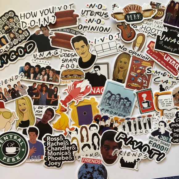 3/$5 of DIFFERENT stickers with this 1 or make your own bundle -FRIENDS couch - Picture 2 of 5